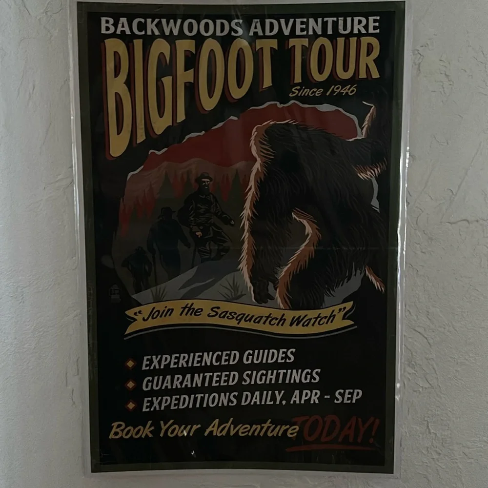 Backwoods Adventure Bigfoot‎ Tour High Quality Print 12